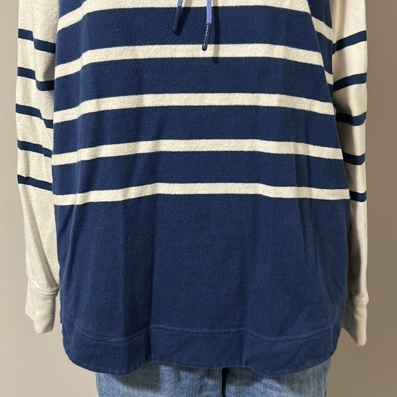 Vineyard Vines Funnel Neck Mixed Stripe Shep Shirt Relaxed Sweatshirt Sz S - Picture 4 of 11